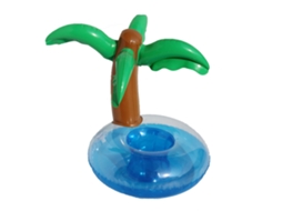 Apoio Flutuante Inflável Em Pvc Para Bebidas Forma De Árvore De Coco Para Piscina E Praia