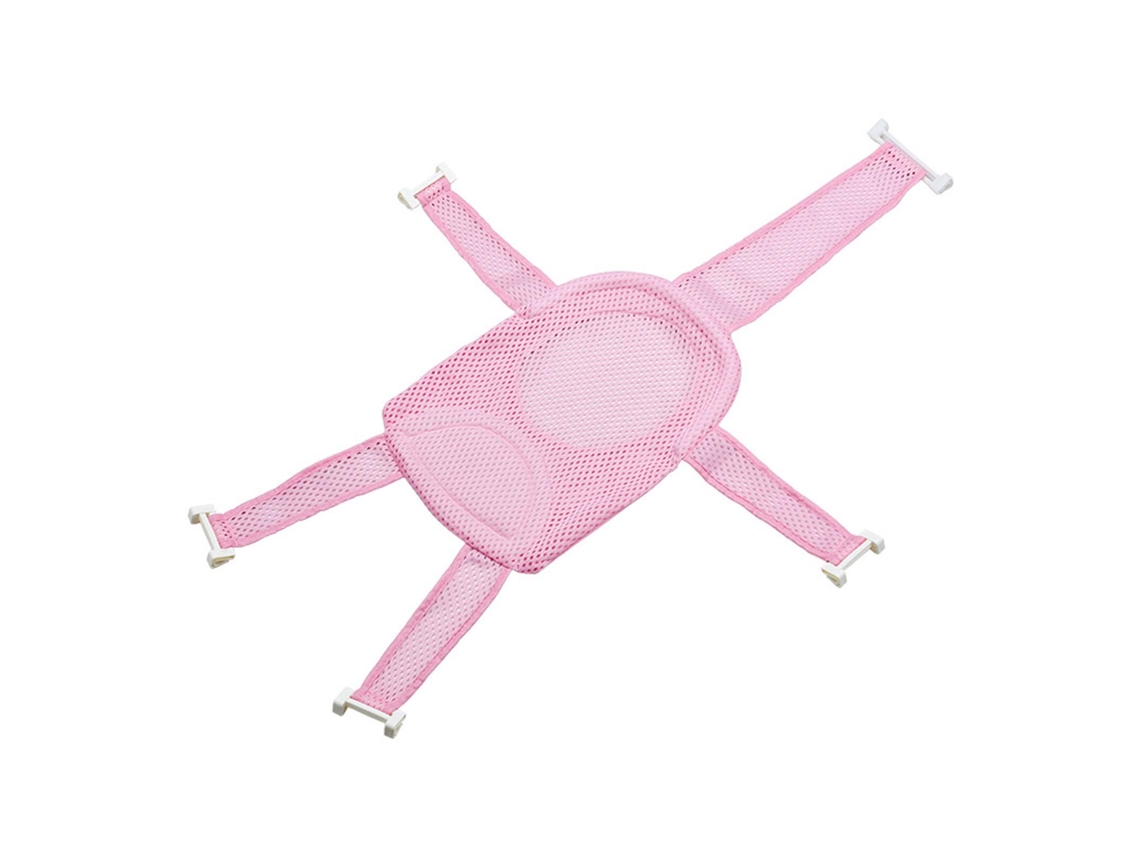 Mali assento de Banho para Bebês Rede Adjustável Sling Hammock Cradle Mesh Pink