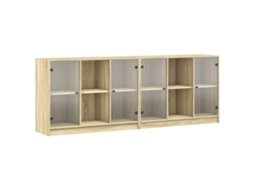 Maison Exclusive - Estante C/ Portas 204x37x75 Cm Deriv. Madeira Carvalho Sonoma