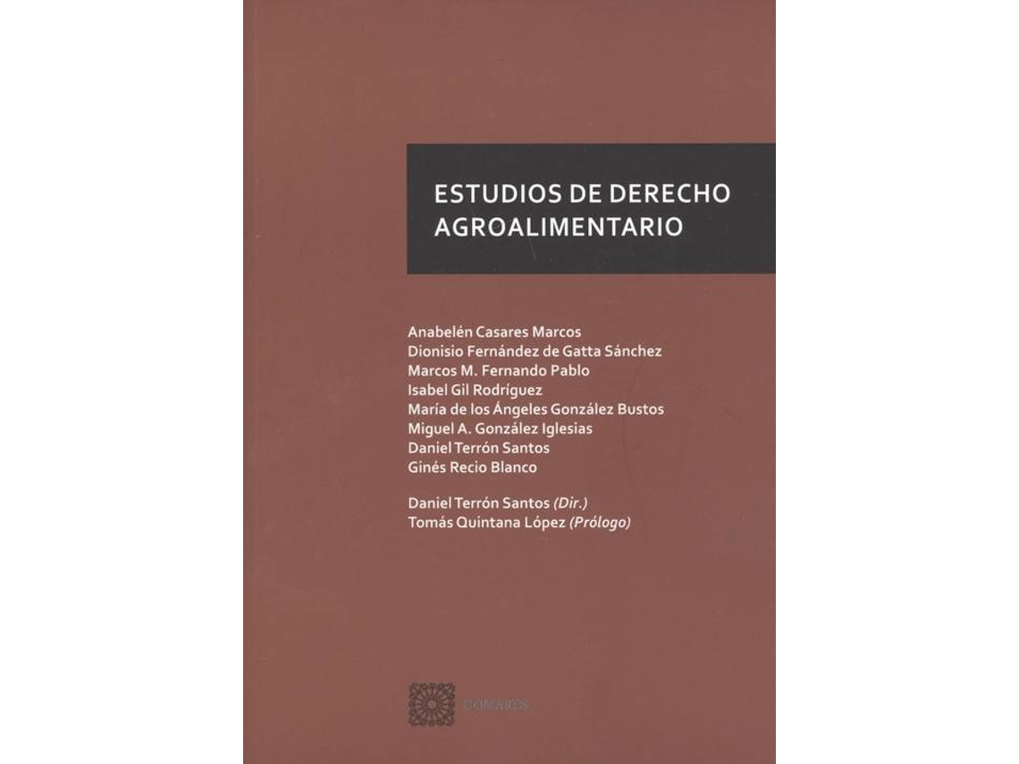 Livro Estudios De Derecho Agroalimentario de Casares, Anabelén et al. (Espanhol)