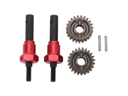 Eixo De Transmissão Rc Com Acoplador E Engrenagem 8258 Para Carro Crawler 1/10 (2 Unidades)