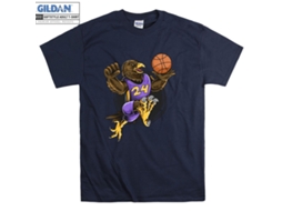 T-shirt Rockinstone Basketball Player Eagle Animal Sports（xl）