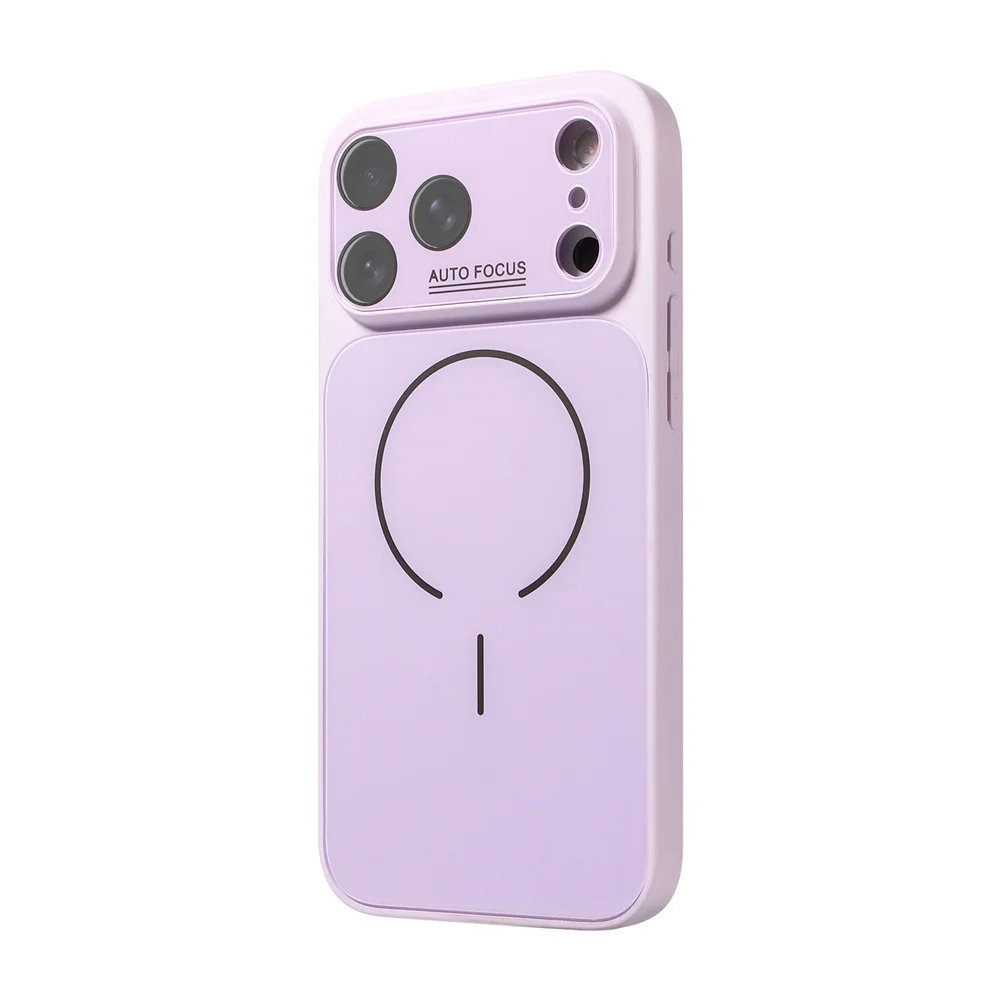 Capa Protetora Magnética Magsafe Para Iphone (iphone 16 Pro, Roxa), Compatível Com Carregamento Sem Fio.