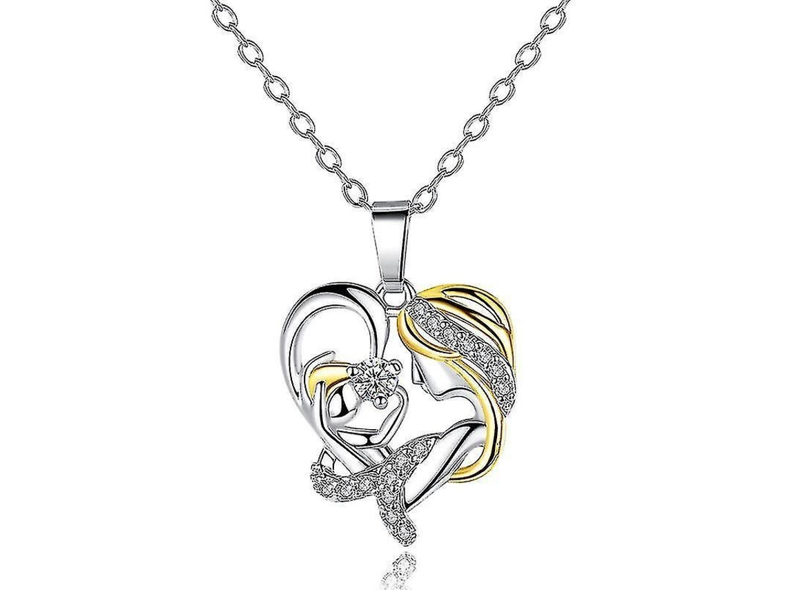 2026 regalos para Mamá Día de La Madre Collares de Corazón para Mujeres Con Nudo Infinito Y Diamante