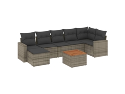 Garden Sofa Set, Garden Sofa Sets Vidaxl Cinzeto Rattan / Vime (n/a)