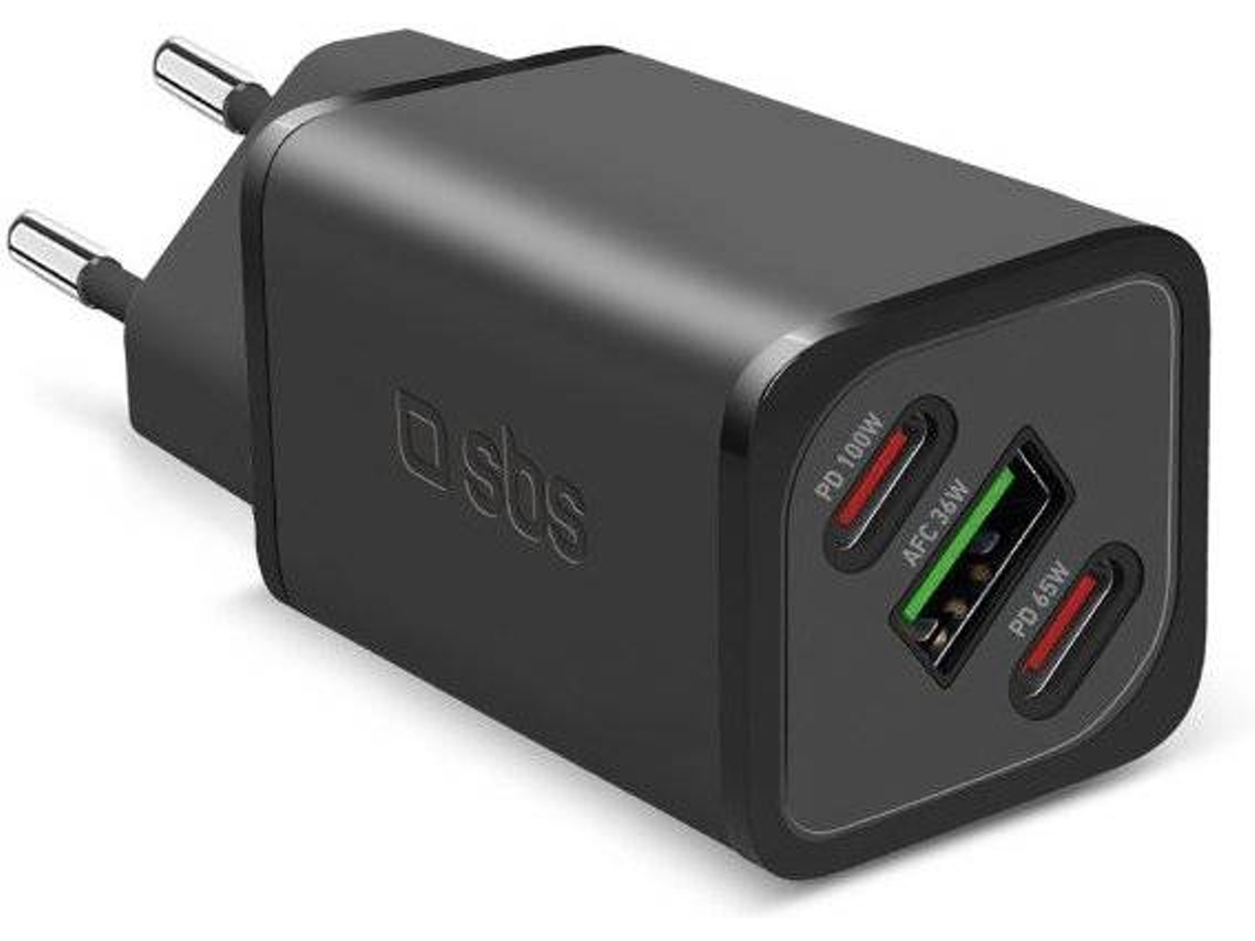 Carregador SBS Nanotube Gan (PD - 100W - Preto)
