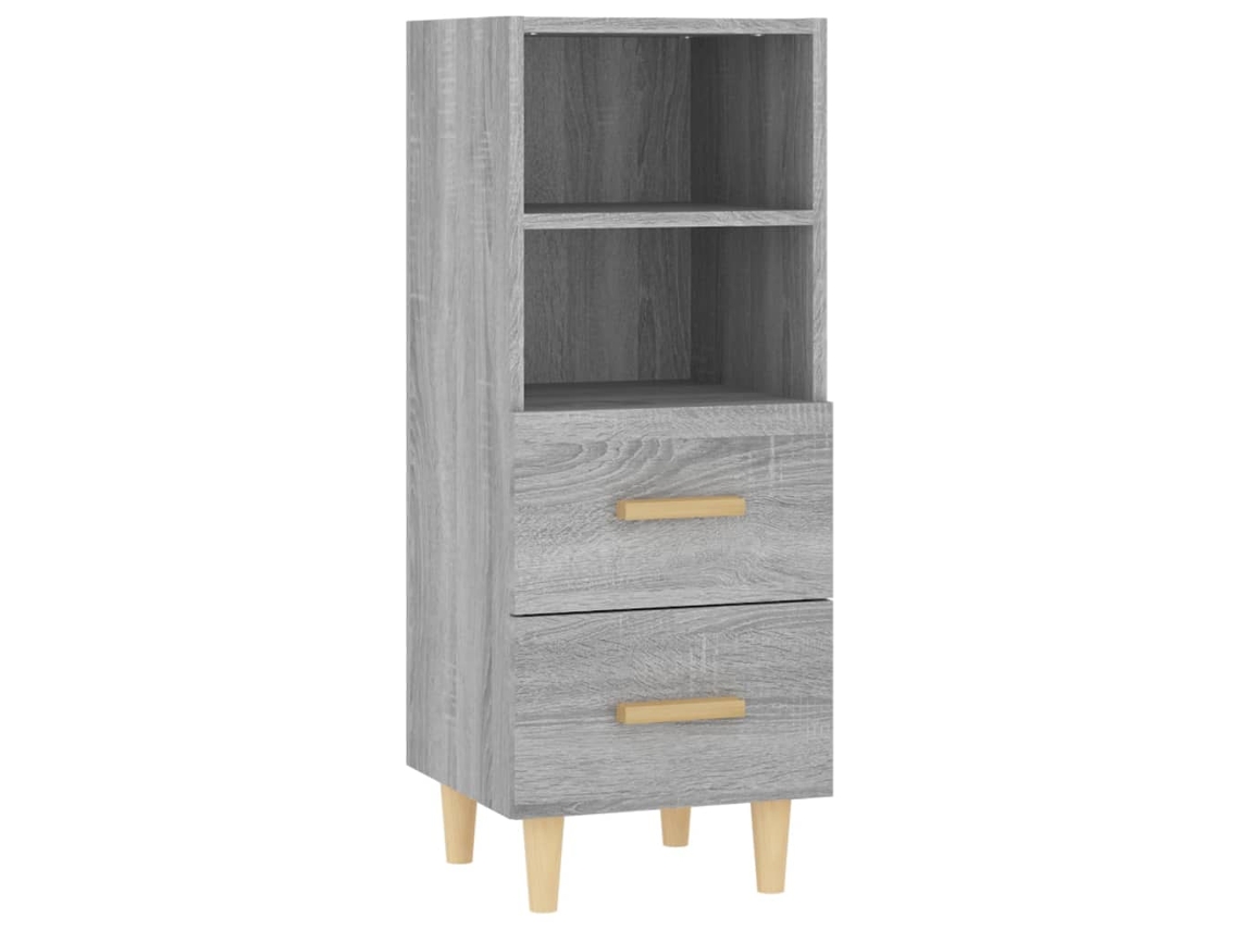 Aparador MAISON EXCLUSIVE em Derivados de Madeira Sonoma Cinzento (34,5x34x90 cm)