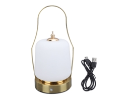 Lâmpada de Mesa Led Regulável de Metal e Acrílico S/MARCA