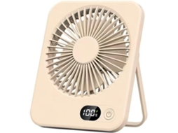 Ventilador De Camping Recarregável Via Usb Com Luz Led, Mesa
