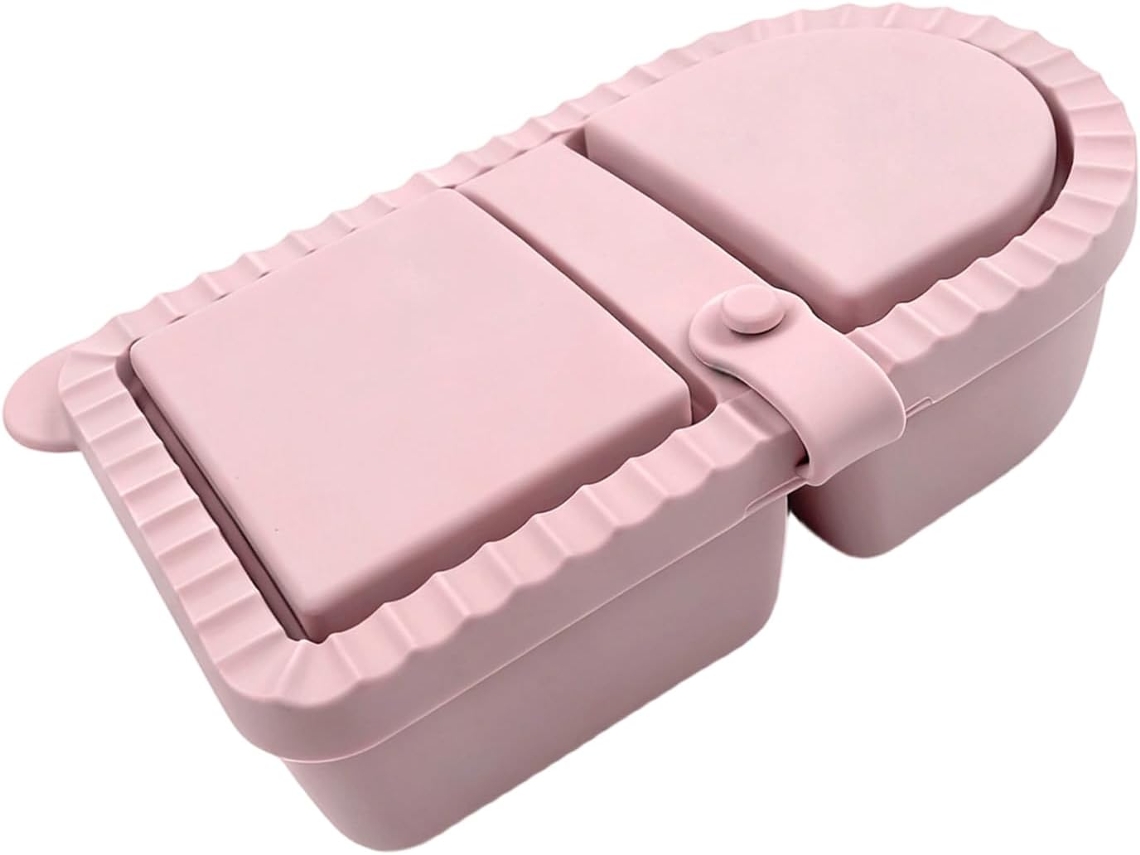 Recipiente De Silicone Próprio Para Micro Ondas, Ideal Para Lanches, Frutas E Almoço, Com Fechamento Hermético Para