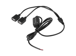 Laxiscreed Conversor De Voltagem Dc 12v Para 5v Com Duplo Usb Para Carregamento De Veículos