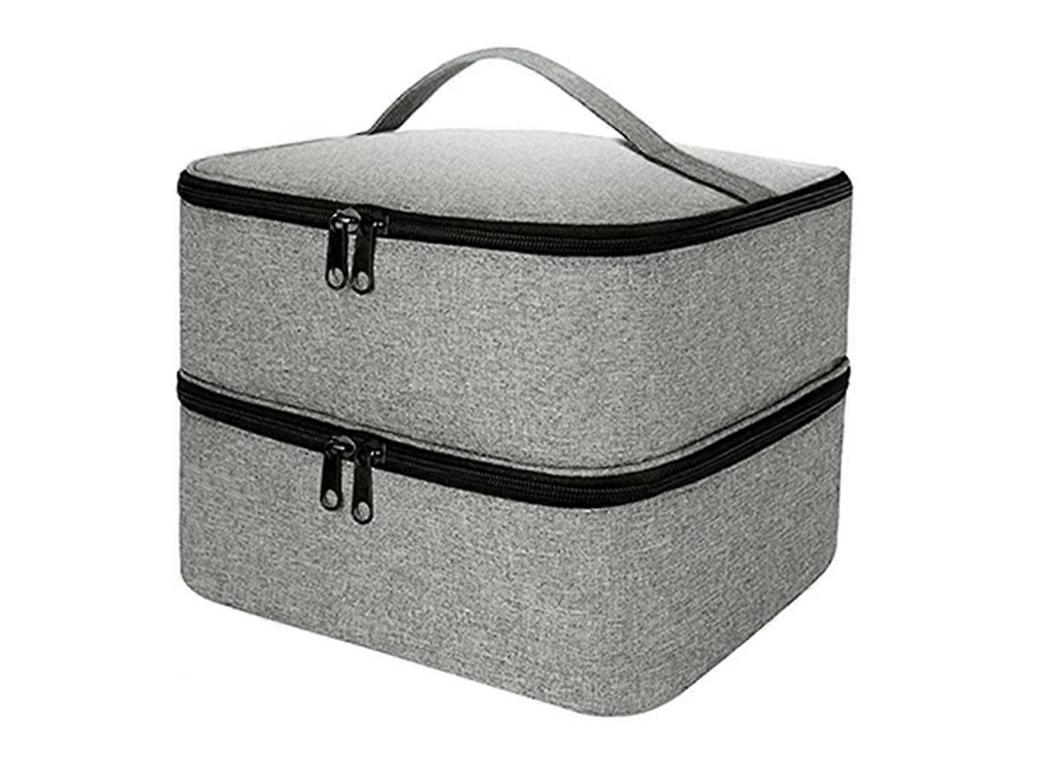 Bolsa Organizadora De Esmaltes Com Capacidade Para Mais De 30 Frascos E Luminária. Bolsa Dupla Para Guardar Esmaltes. Ly Ebike
