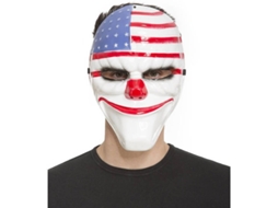 Máscara DISFRAZZES Palhaço Com Bandeira Usa