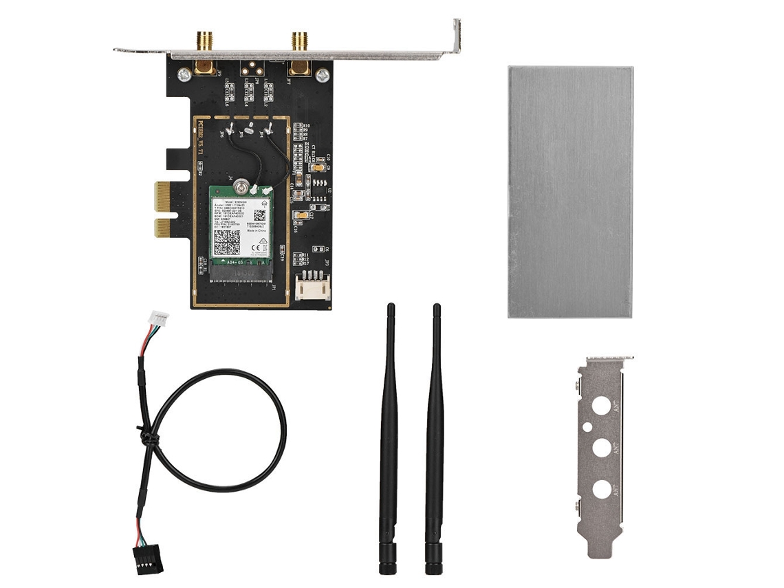 Placa De Rede Pcie Bluetooth 5.0 Com Antena Para Intel Ac 9260ngw Windows 10 Desktop Pc