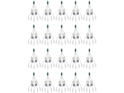 Kit com 20 Iscas Artificiais para Pesca de Robalo e Striped Bass, Cor Azul. SFUSHOS
