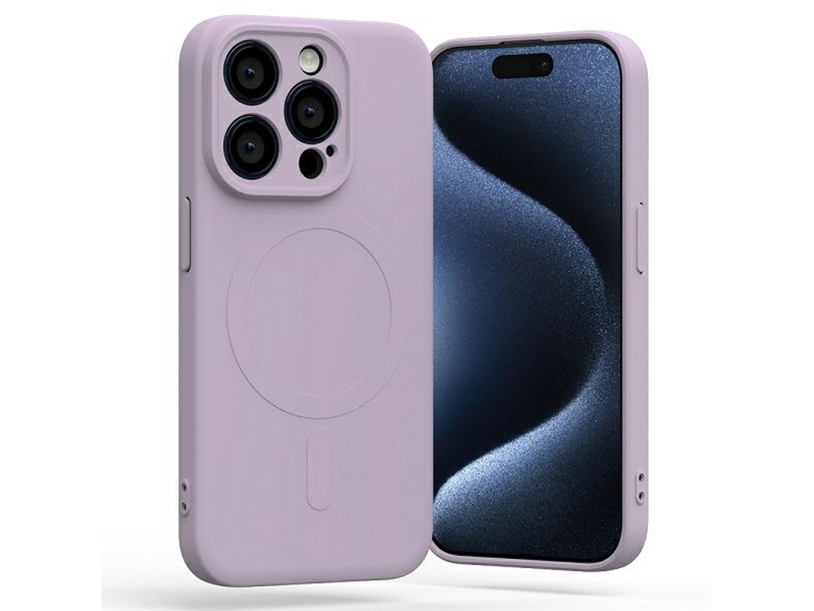 Capa Magsafe Lilás para iPhone 15 Pro MERCURY Silicone Roxo