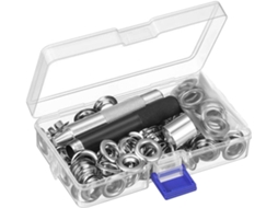 Kit De Ilhós Para Fixação Tecidos E Lonas Com Material Liga Metálica,