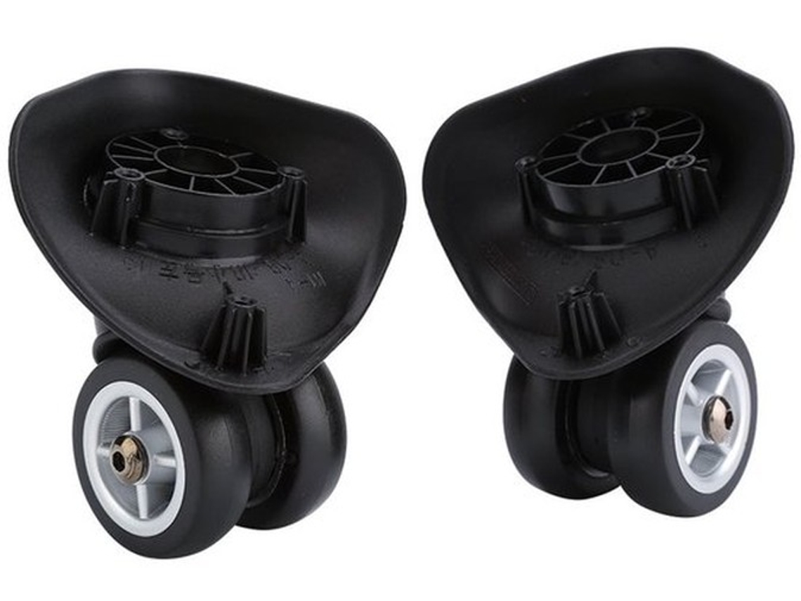 Rodas De Bagagem Vervelháveis Leve - Resistente - Estilo - Instalação Fácil - Material De Alta Qualidade - Forma Universal - Rodas De Mala