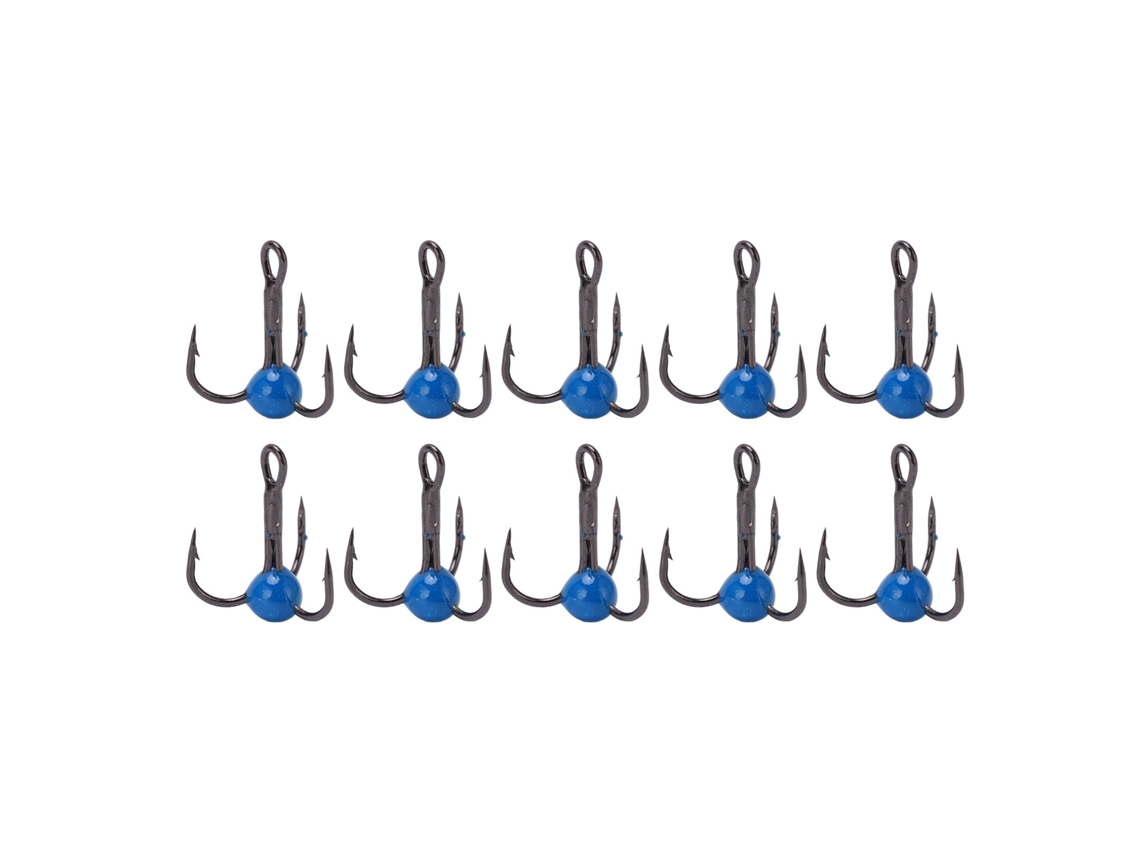 Gancho de Pesca de Gelo Inverno 10pcs Azul