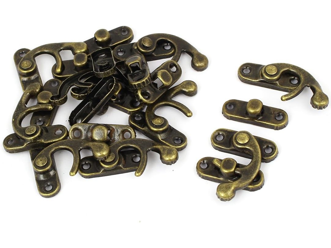 Fecho de Fivela para Mala de Presente, Cor Bronze, 10 Peças CHABERLU (9331021562add14155be1b5835fcf90c)