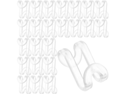 Conjunto 30 Conectores de Cabide GOKOCO Empilháveis e Espaçadores para Guarda-Roupa