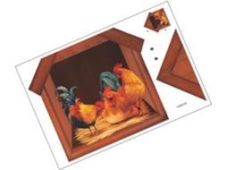 Adesivos Parede Decorativos Quartos Meninos Meninas Autoadesivos Pvc Formato Galinha Exclusivo Durável Ideais GOKOCO