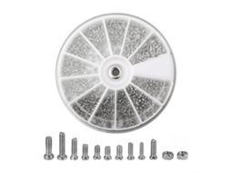 Kit Variado De Parafusos Aço Inoxidável, Porcas E Parafusos Métricos Pequenos, Fixadores M1, M1 2, M1 4e 6, Parafusos E
