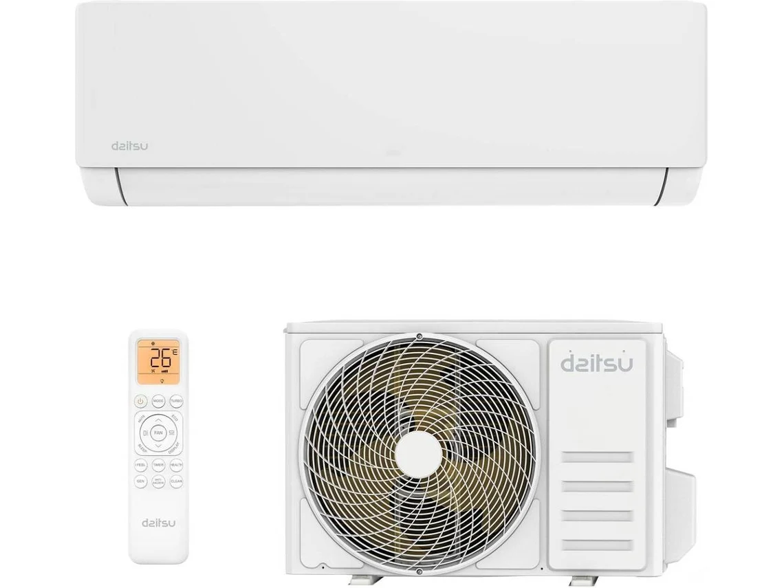 Ar Condicionado DAITSU Split Mural Artic DS-12KZ (24 m² - 12000 BTU - Branco)