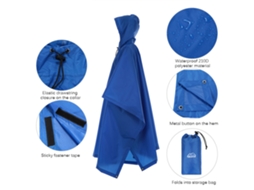 Chuva Parka Multifuncional Leve com Capuz S/MARCA
