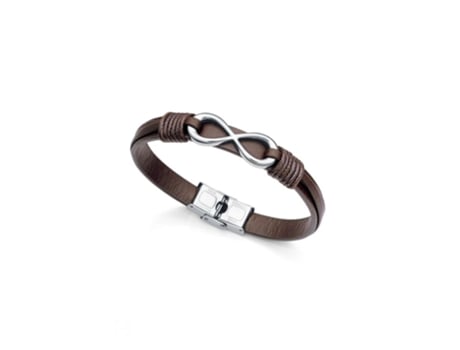 Pulsera Hombre VICEROY FASHION 1465P01011 Acero Infinito Cuero Marrón