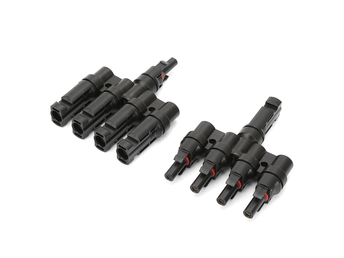 Conector Divisor De Cabo De Painel Solar 4t 4 Ramo Ac/dc Adaptador Ip65