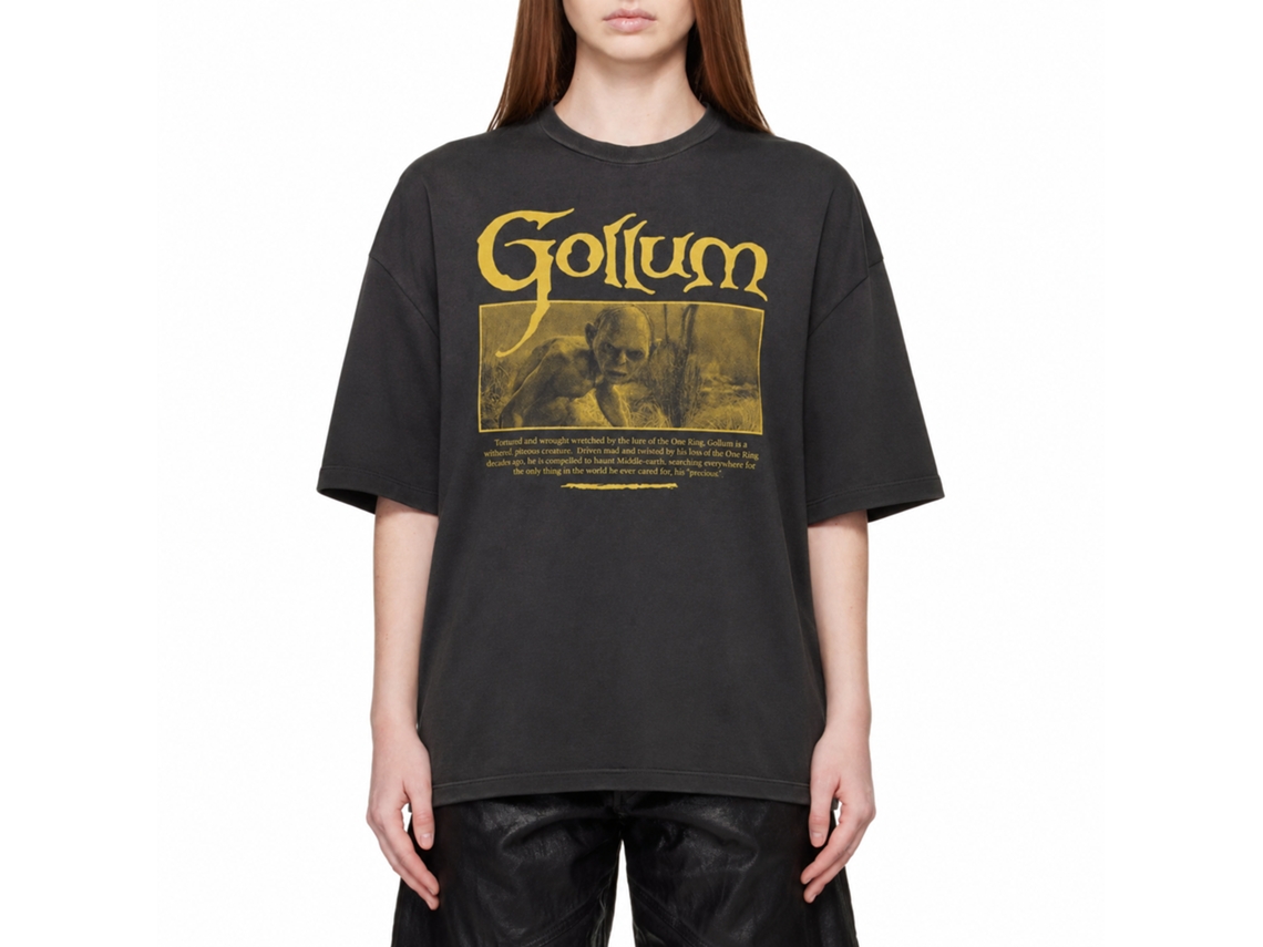 Rockinstone Lord Of The Rings Gollum Black T-shirt Size:xxl