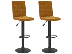 Bar Stool, Bar Stools Vidaxl Marrom Veludo (n/a)