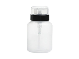 Garrafa Dispensadora Com Bomba Portátil 200ml Para Remoção De Esmalte De Unhas E Loção (preta)