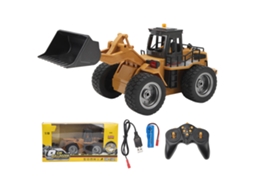 Bulldozer de Controle Remoto da Liga Mali 1:18 2.4ghz 9 Canais com Luz e Metal Brinquedo Som