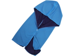Protetor solar facial unissex azul claro com lenço refrescante