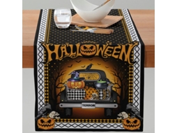 2026-mantel De Mesa Para Halloween Com Abóbora, Antiderrapante 33x229 Cm, Decoração De Festa De Halloween Da Linjou