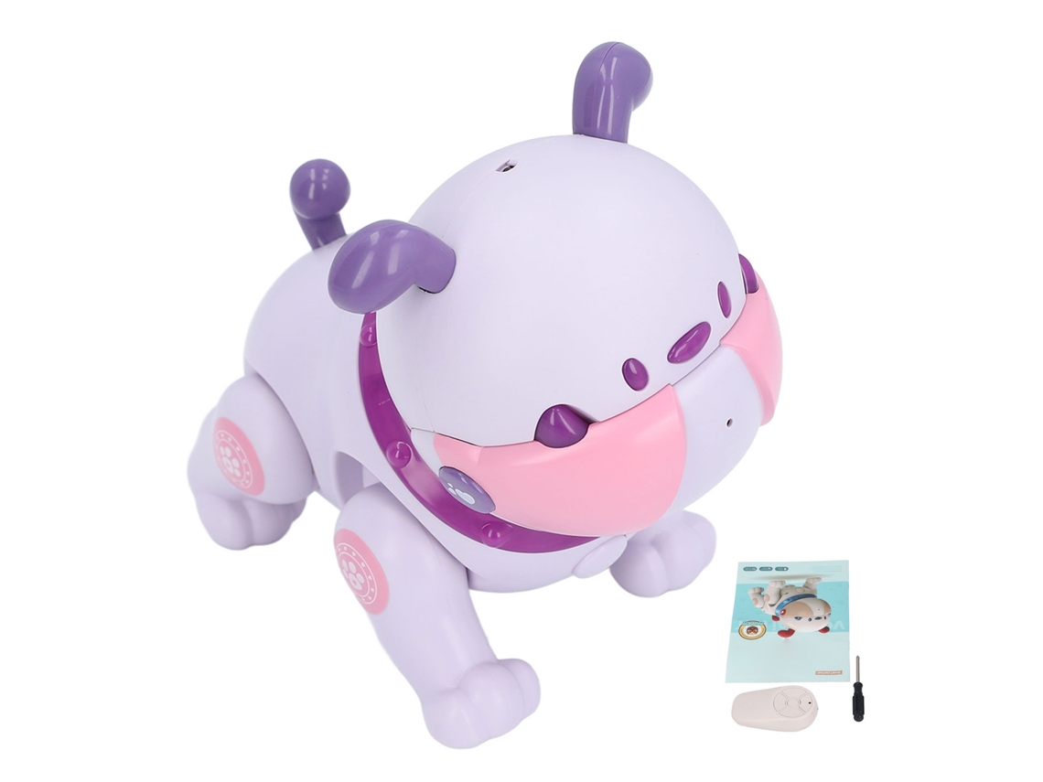 Perro Robot Control Remoto Com Toque Interativo Inteligente Caminar Grabar Leer Brinquedo Mascota Electrónica Roxo Para Crianças