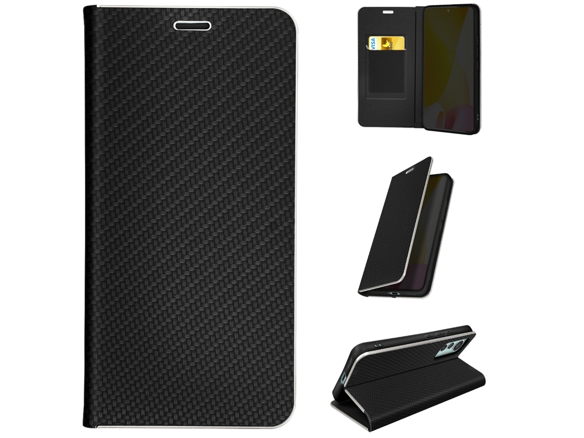 Capa Para Xiaomi Xiaomi 12 Lite Com Porta-cartões Preto