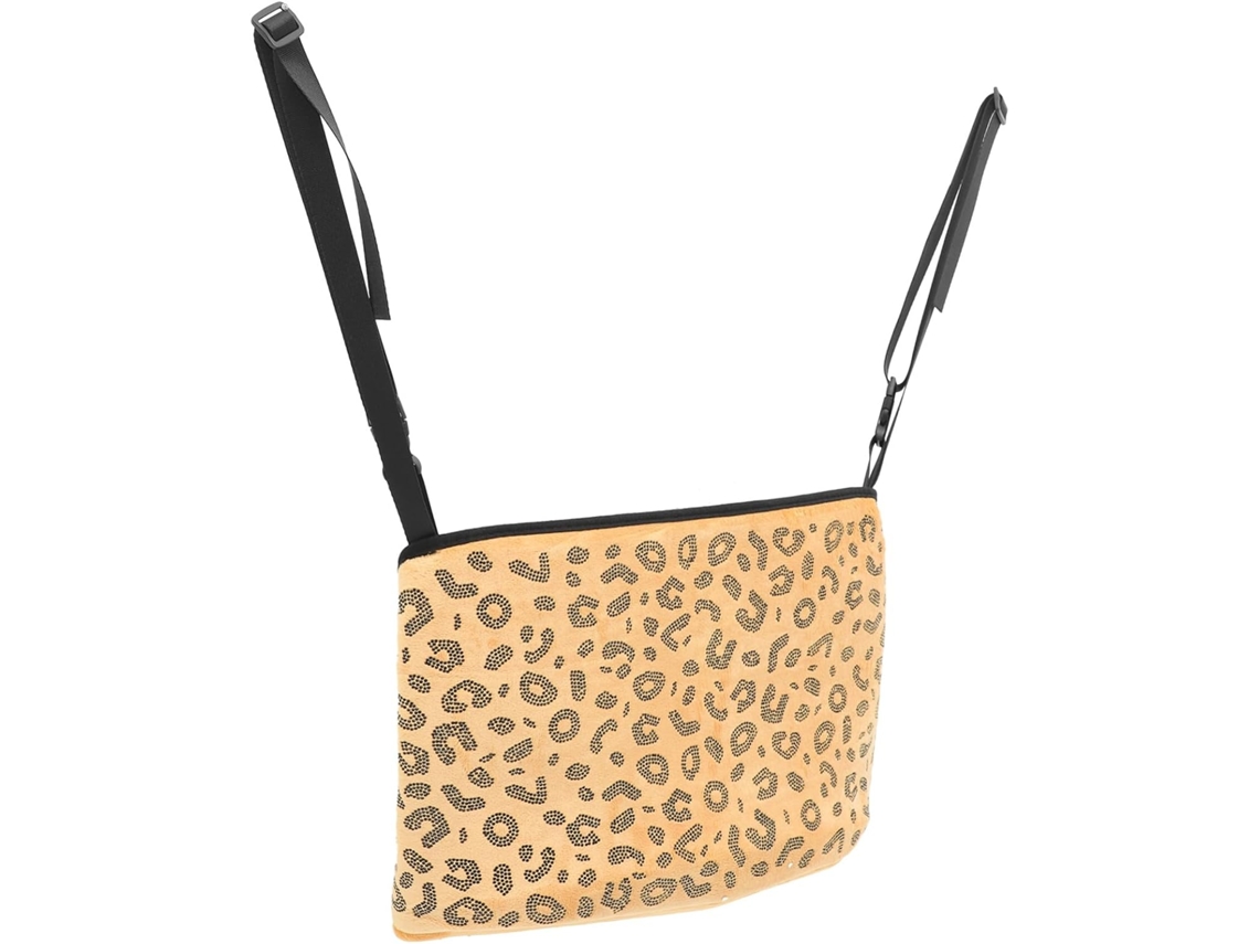 Suporte Para Carro Com Estampa Animal E Strass, Amplo Espaço De Armazenamento.