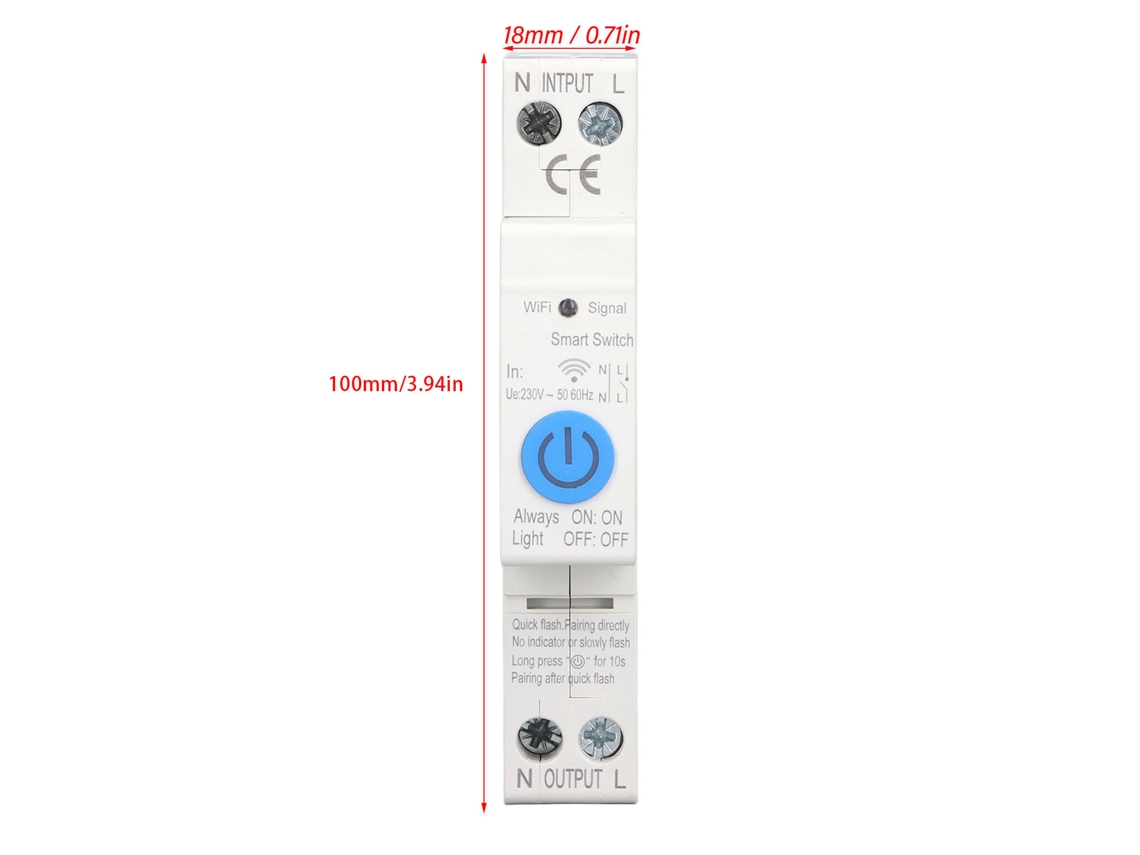 Interruptor Diferencial Inteligente Laxiscreed Com Suporte Zigbee E Controlo Remoto Via App