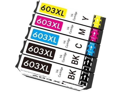Cartucho De Tinta Preta Cartridgeify 603 Xl Compatível Com Epson 603 603xl Para Expression Home Xp 2100 Xp 275