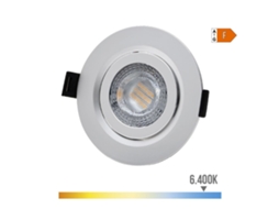 Downlight Led Empotrar 9W 806Lm Ra80 6400K Redondo Color Cromo Ø9Cm EDM