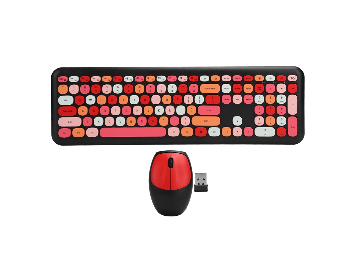 Conjunto De Teclado E Mouse Sem Fio 2.4g