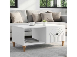 Vidaxl Mesa De Centro Branco Brilhante 90 X 50 X 40 Cm