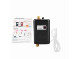 Aquecedor de Água Instantâneo 3000W sem tanque para casa de banho e cozinha preto LAXISCREED