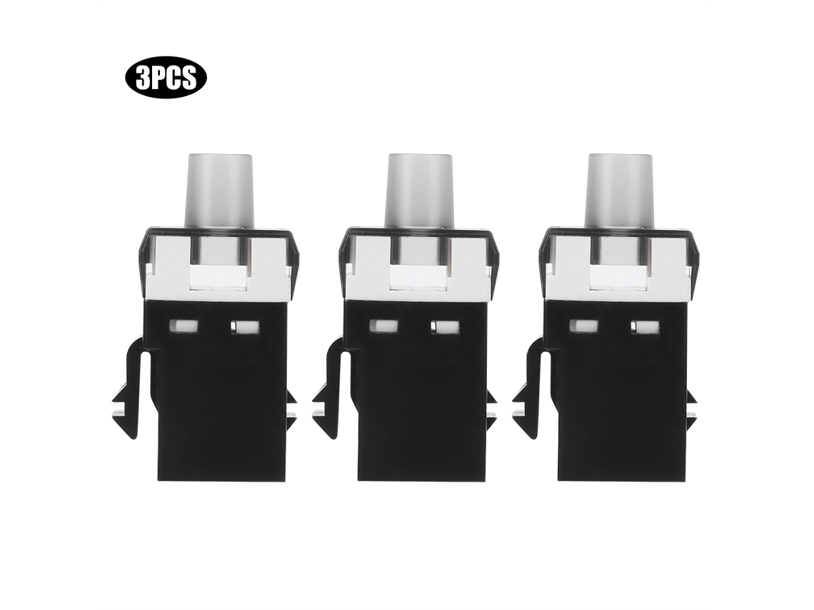 3 Peças Módulo Rj45 180 Graus Cat6 Utp Conector Adaptador de Rede Informática