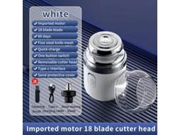 Mini Barbeador Portátil 2 Em 1 Em Cápsula (branco) Czhhmart