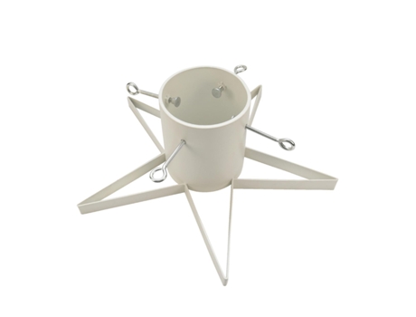 Pé de Árvore de Natal Stand Star Branco