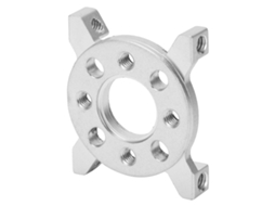 Suporte de alumínio para motor elétrico 38 x 32 x 8,5 mm para fixação e posicionamento (3221-0032-0001)